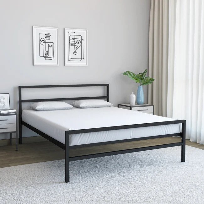 SteelElegance Metal Bed 