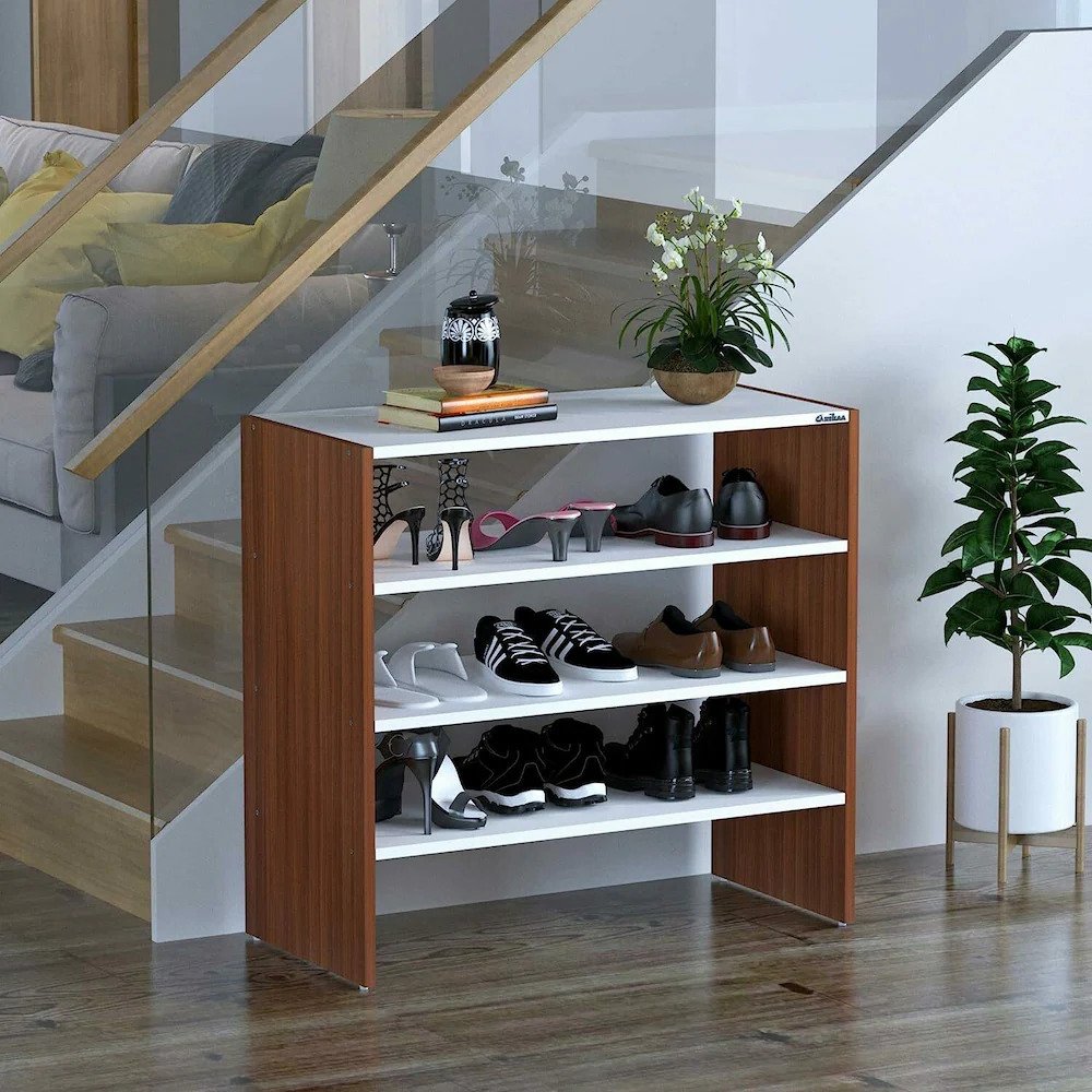 Luxurious Leather Shoe Cabinet