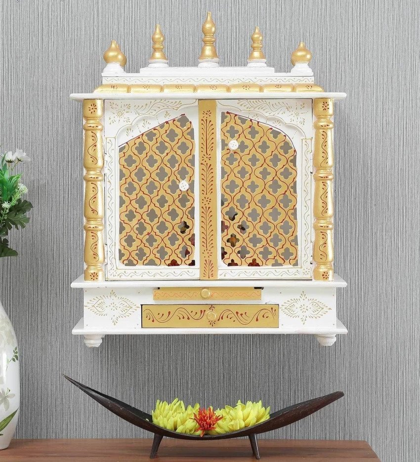 Contemporary Glass Puja Unit