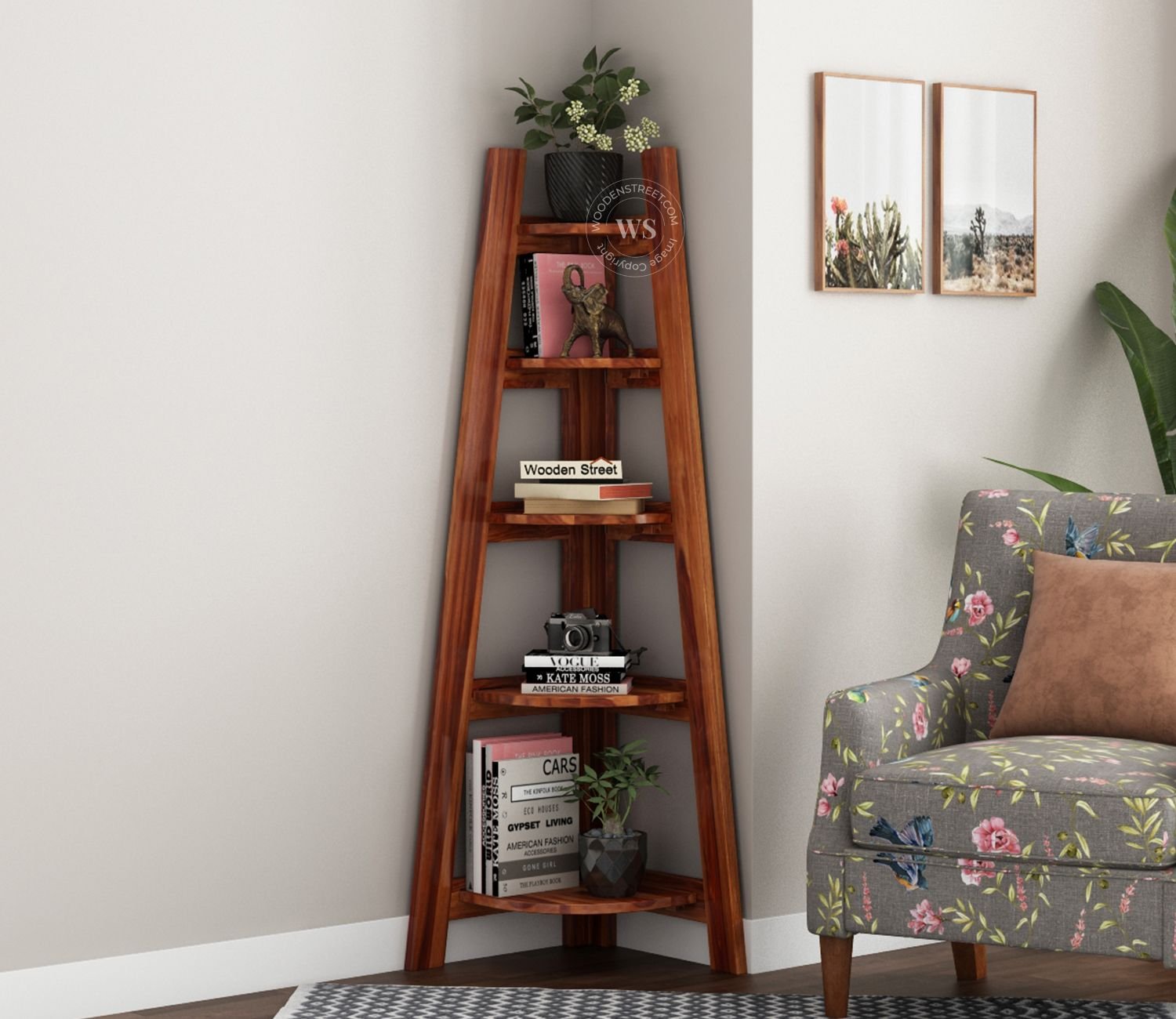 Juniper Book Shelf (Honey Finish)