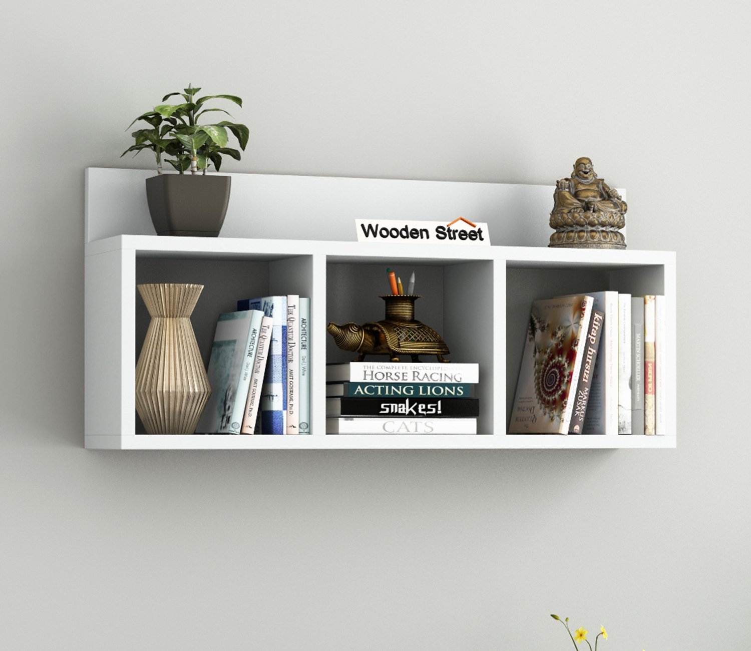 Mark Wall Shelf (Frosty White Finish)