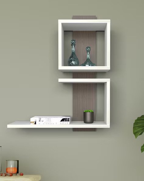 Geometric Wall Shelf Set