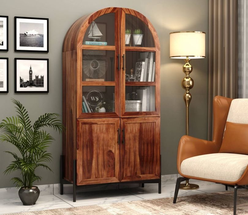 Darcy Sheesham Wood Bookshelf (Honey Finish)