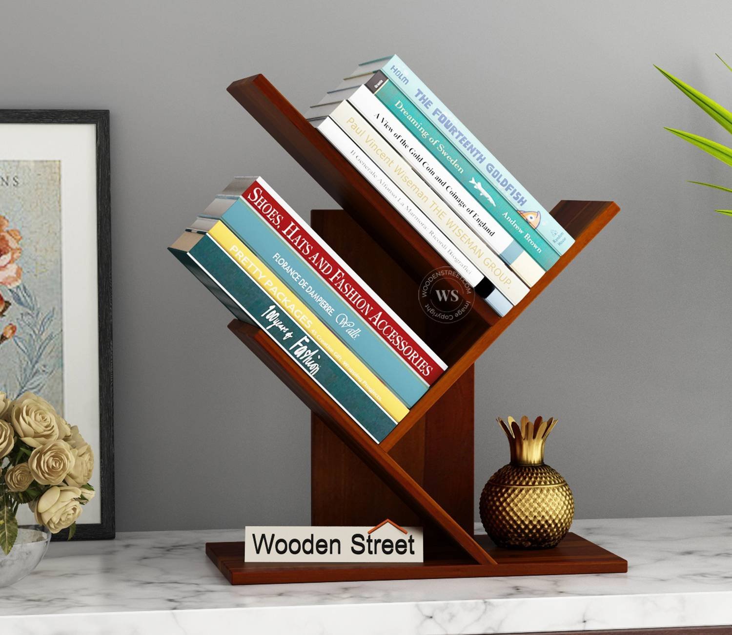 Treepie Bookshelf (Honey Finish)