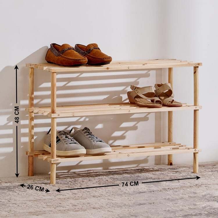 Elegant Wooden Shoe Rack